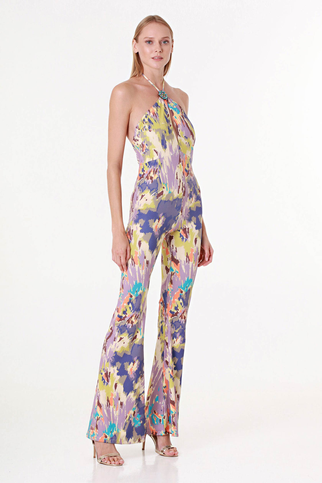 Radiant Rise Neckline Jumpsuit