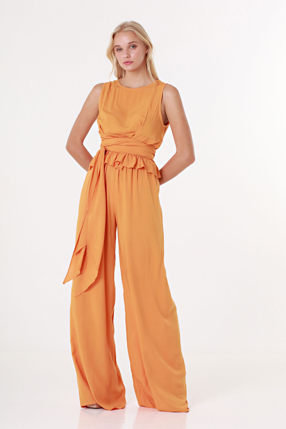 Orange Sunset Sleeveless Top