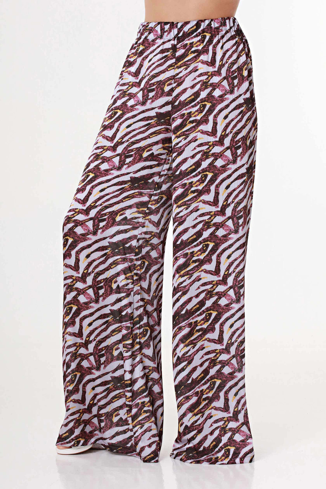 ZebraPrint Wide Leg Pants