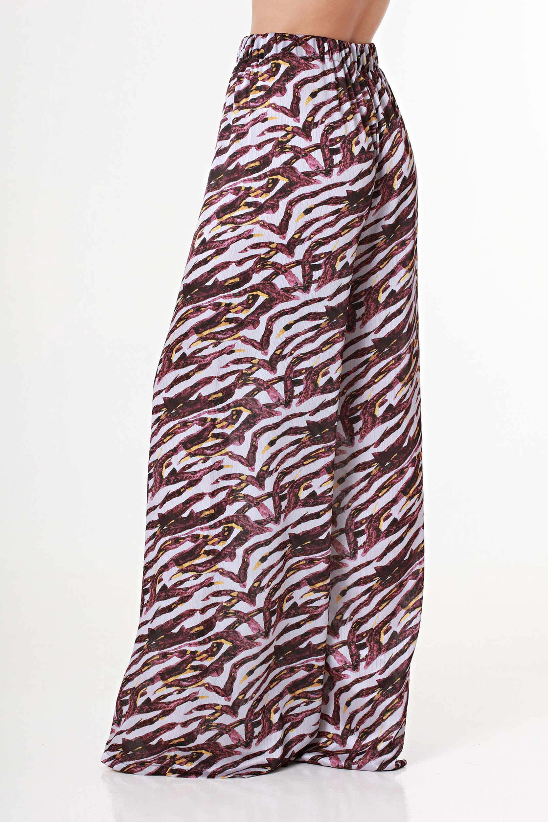 ZebraPrint Wide Leg Pants