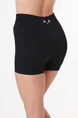 Urban Ride Knitted Black Cycling Shorts