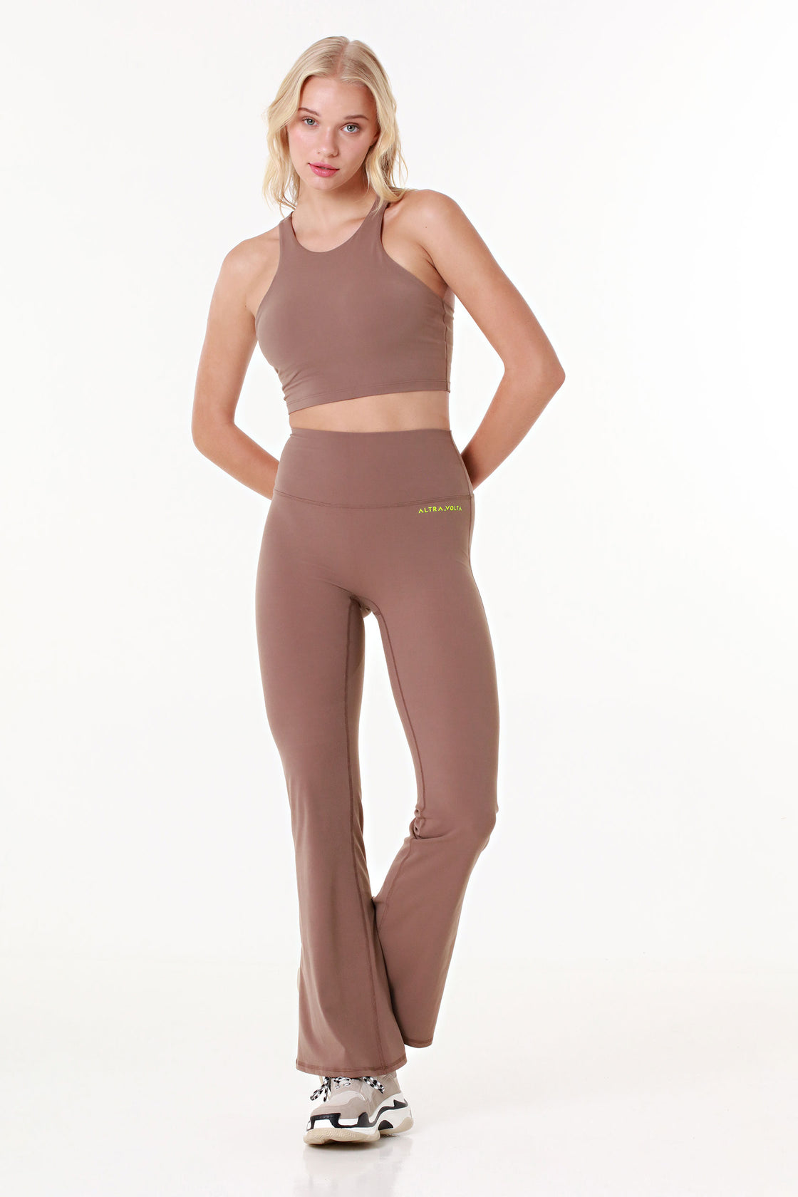 Dynamic Flex Light Brown Sports Bra Top