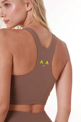 Dynamic Flex Light Brown Sports Bra Top