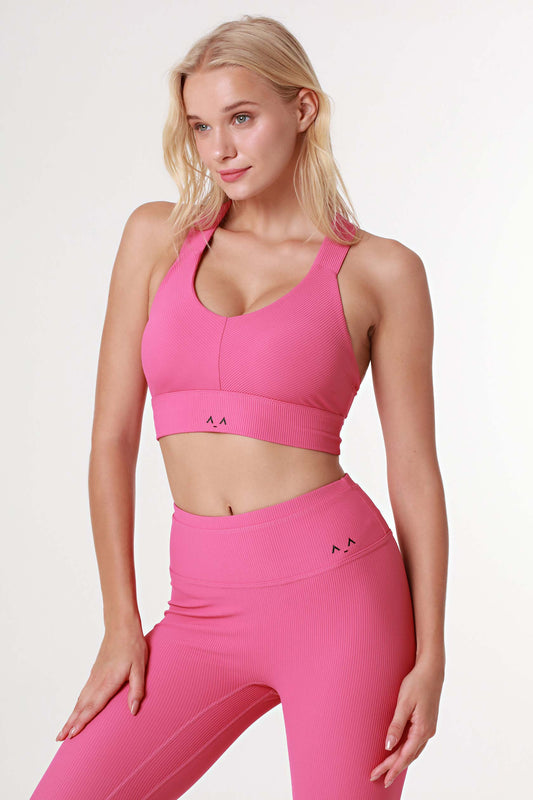 CrossFit Charm Sports Fuchsia Bra Top