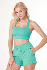 VividFlex Sports Petrol Bra Top