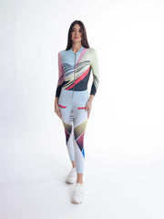 Urban Oasis Printed Athleisure Jumpsuit