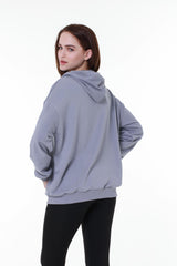 Classic Grey Cotton Hoodie