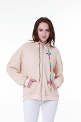 Classic Beige Cotton Hoodie