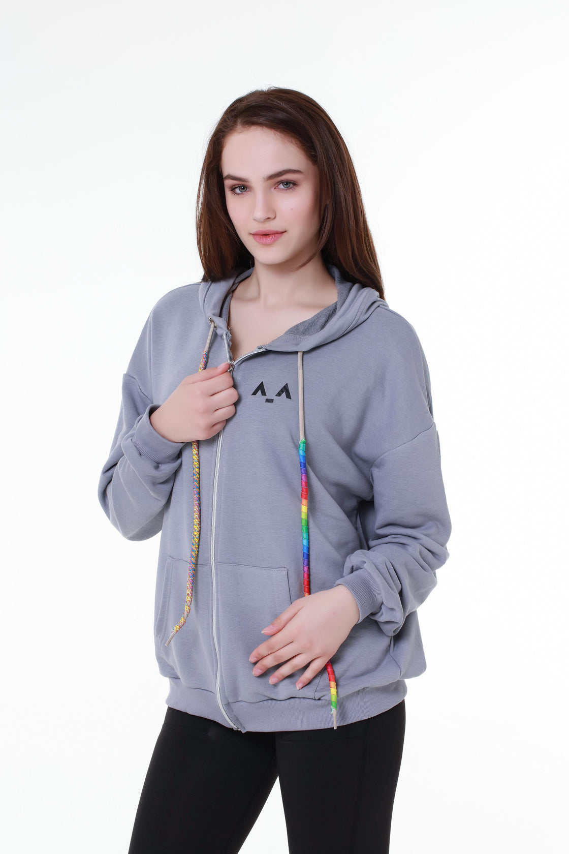 Classic Grey Cotton Hoodie