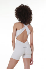 Barest Essential OffWhite sleevless Unitard