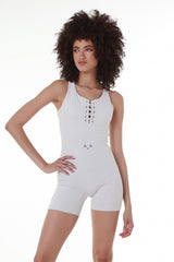 Barest Essential OffWhite sleevless Unitard