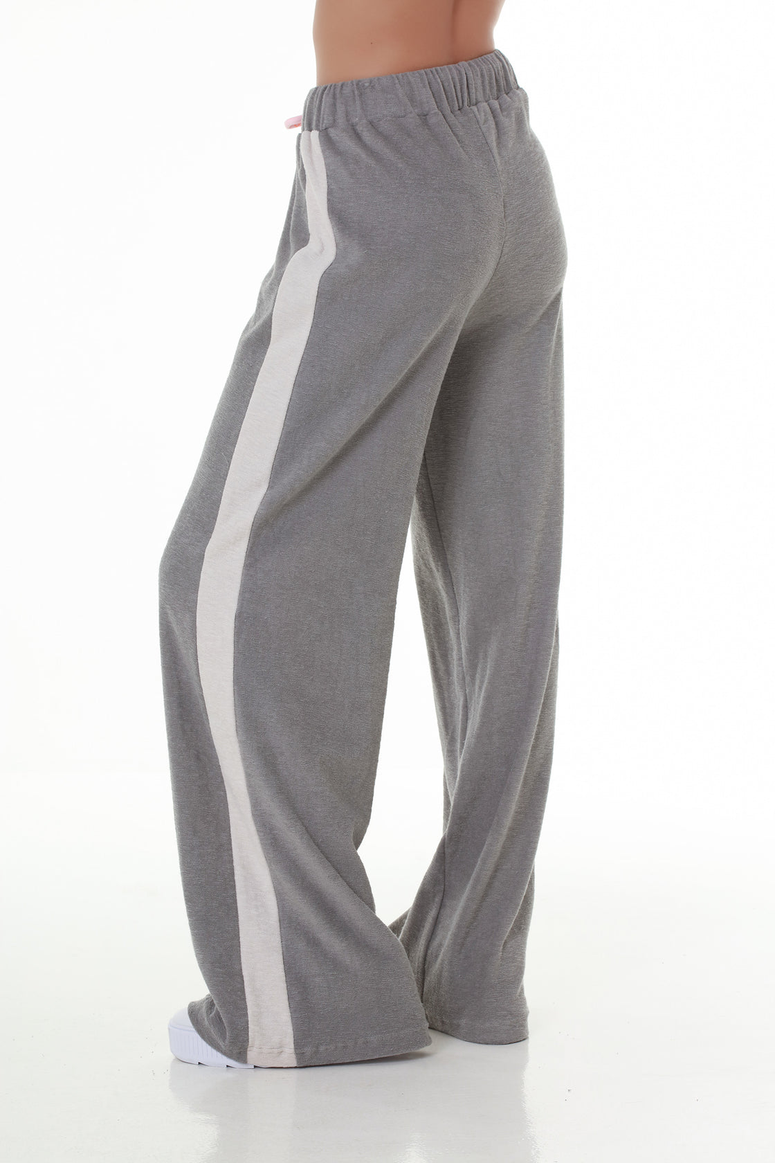 CozyComfort Light Grey Terry Cotton Sweatpants