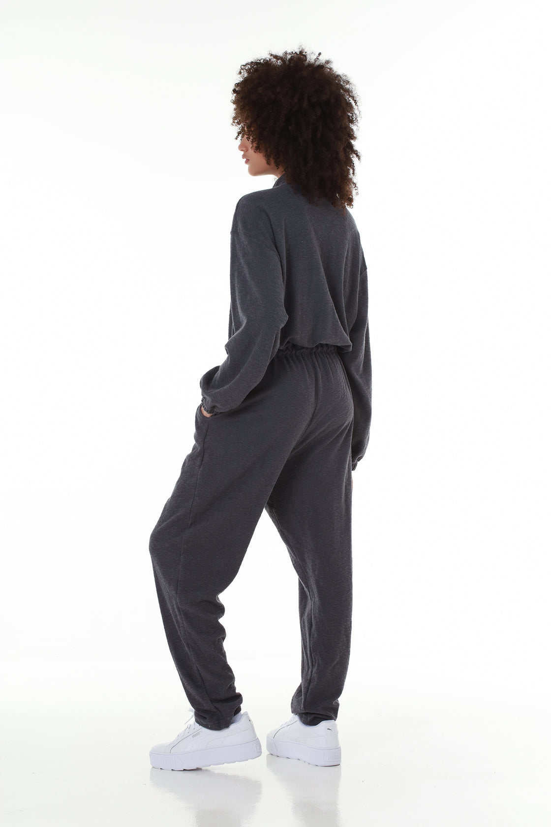 Terry Comfort Grey Jumpsuit