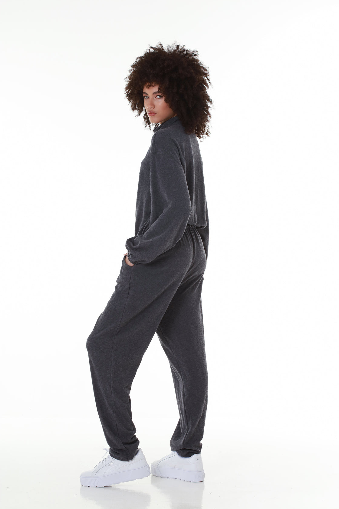 Terry Comfort Grey Jumpsuit