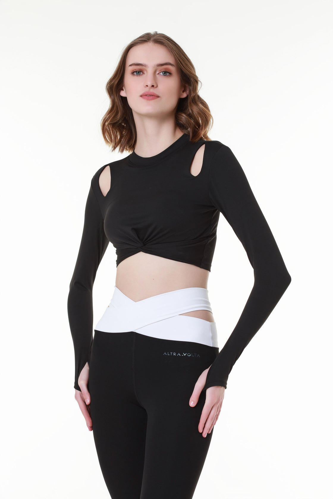 Black Sports Top with Extra Sleeves