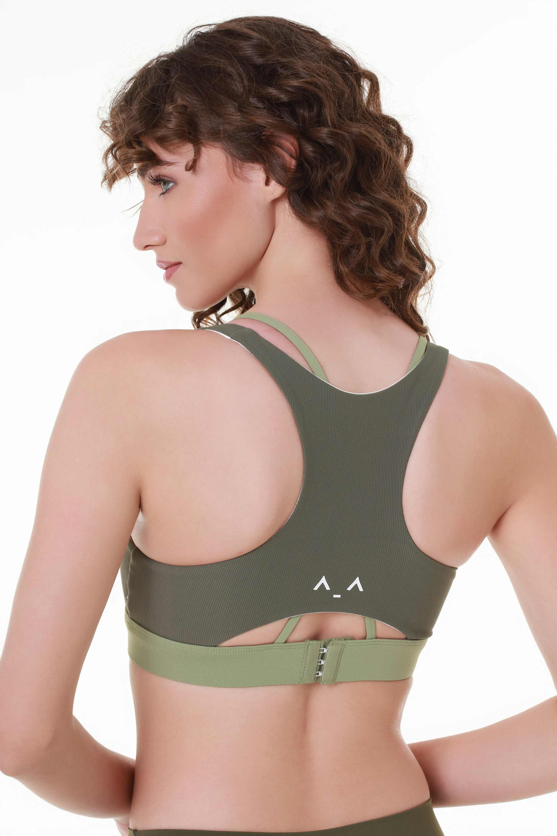 Green Two-Tone Sports Top