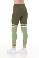 Green Two-Tone Leggings