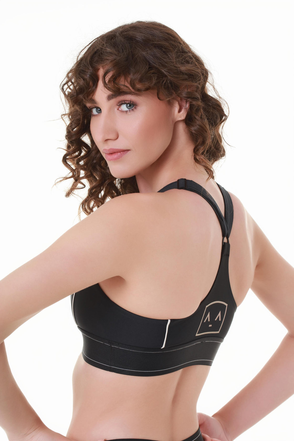 Cross-Back Dual Tone Black Top