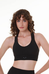 CrossFit Charm Sports Black Bra Top