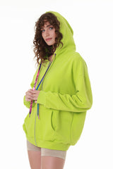 Classic Lime Cotton Hoodie