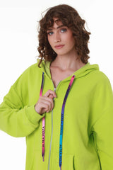 Classic Lime Cotton Hoodie