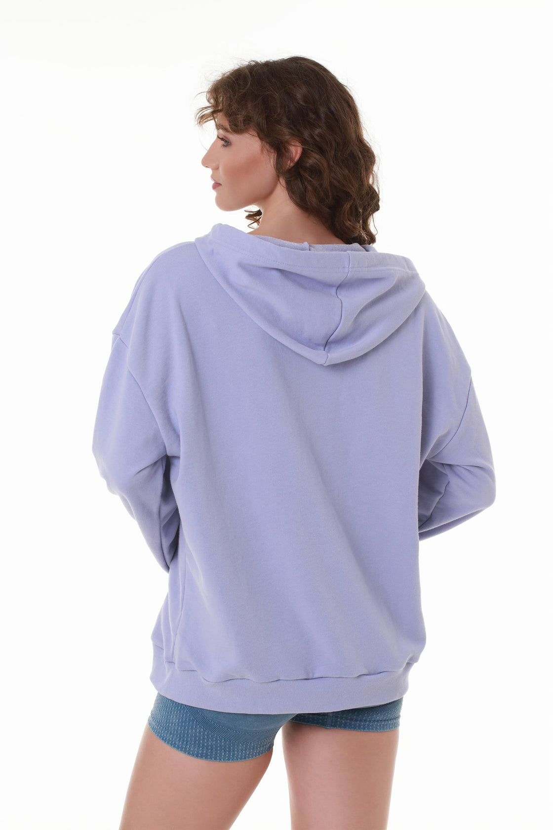 Classic Lilac Cotton Hoodie