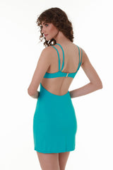 Turquoise Bliss Mini Dress