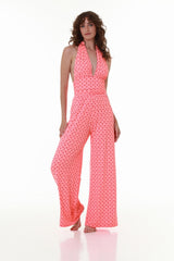 Coral Breeze Emblem Openback Logo Jumpsuit