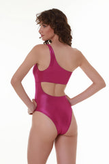 Gleam & Grace One Piece Metallic Fuchsia swimwear