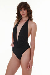 Black One-Piece Swimsuit