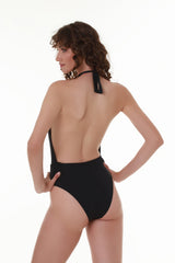 Black One-Piece Swimsuit