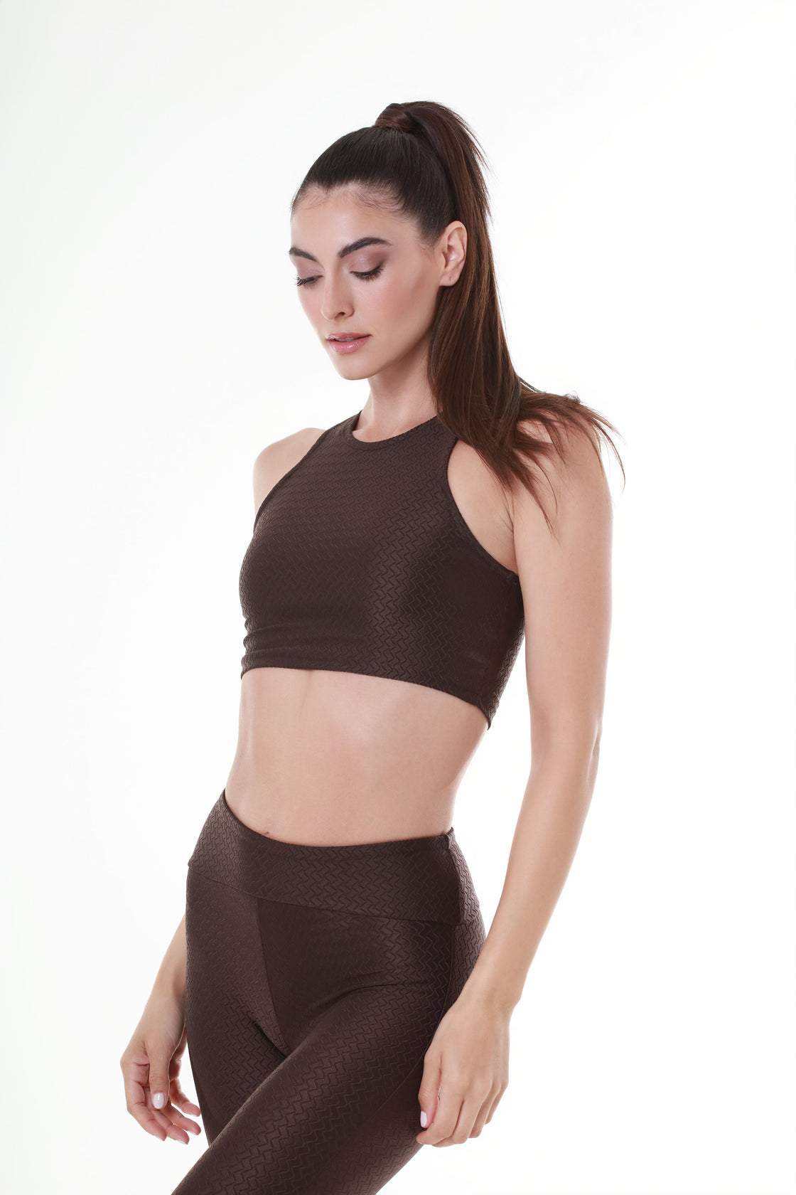 Cocoa Wave Motion Crop Top