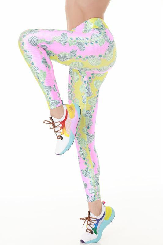 Perfect summer Sea shellPrint Leggings