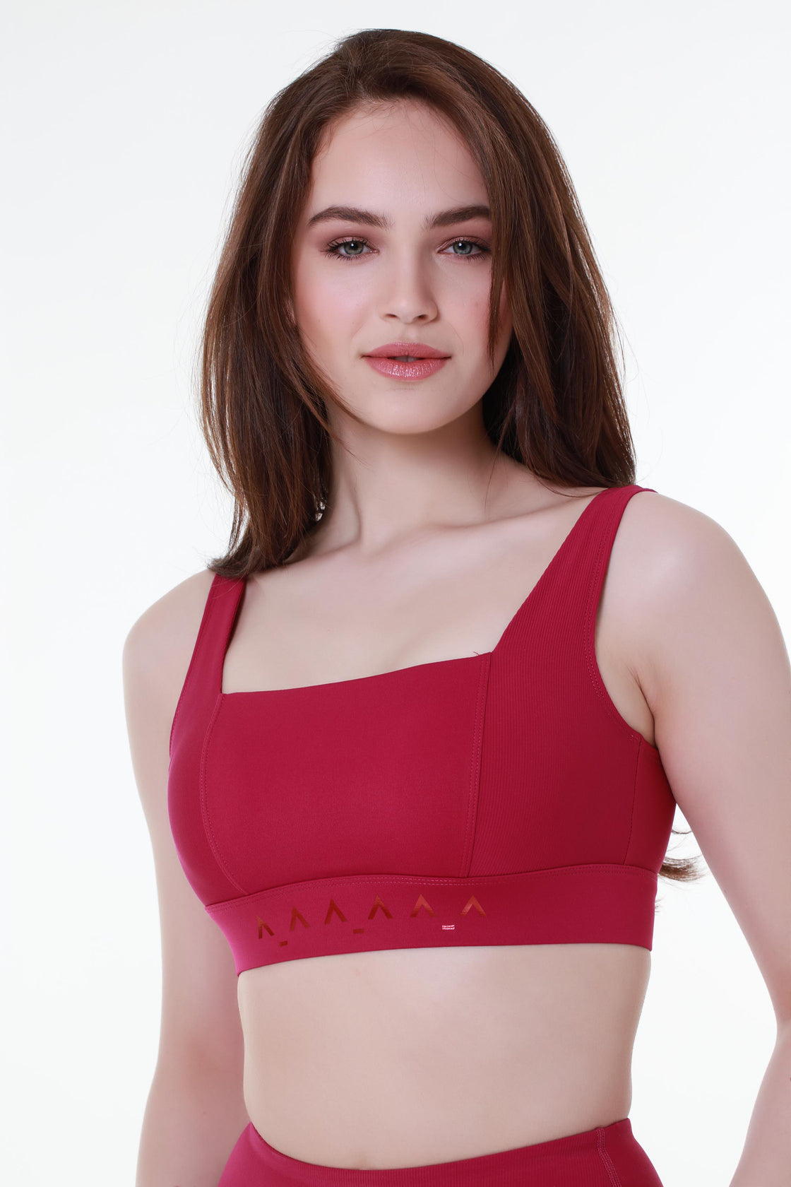 Burgundy Open Back Sports Top