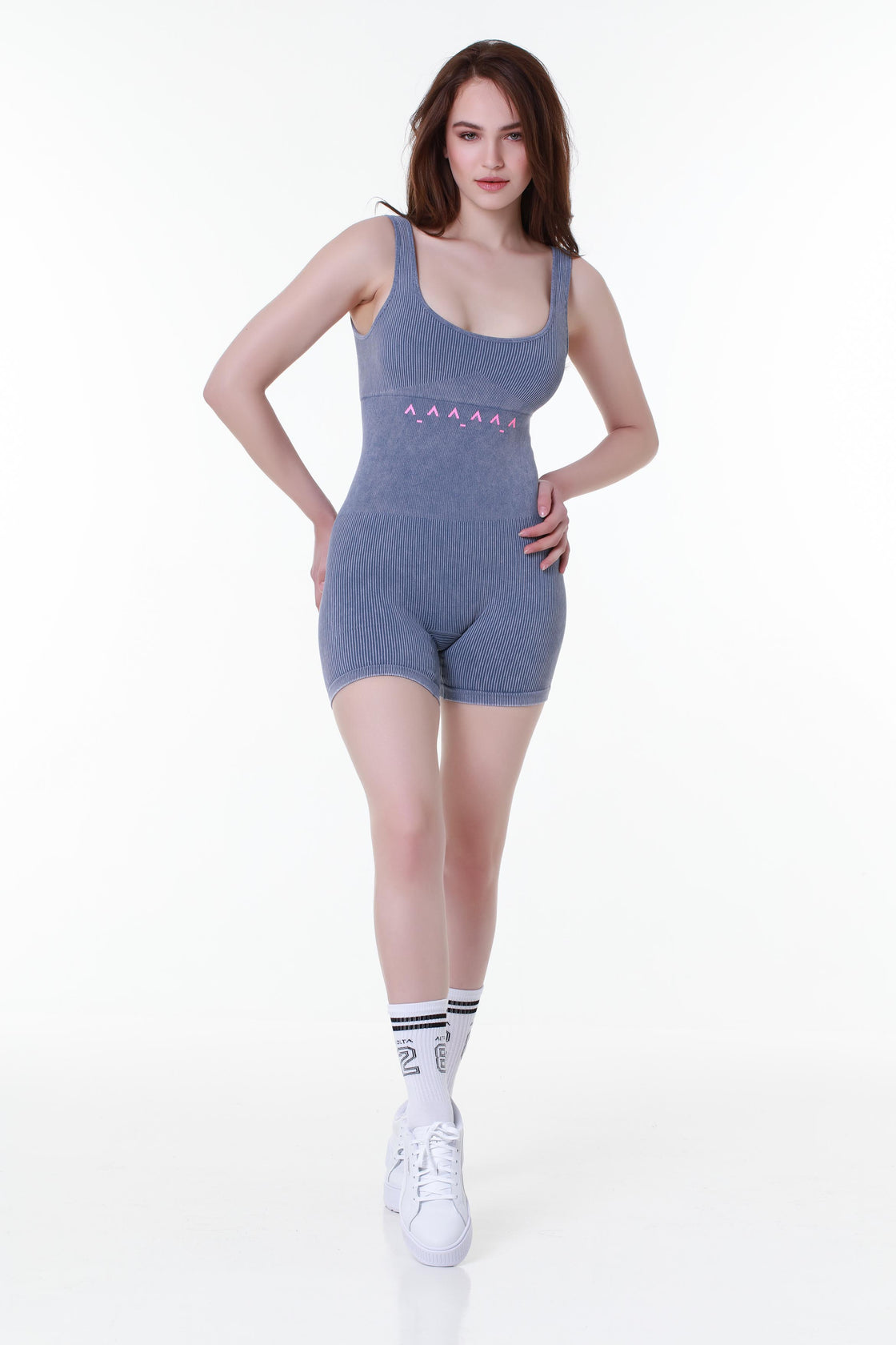 Grey Illusionary Unitard