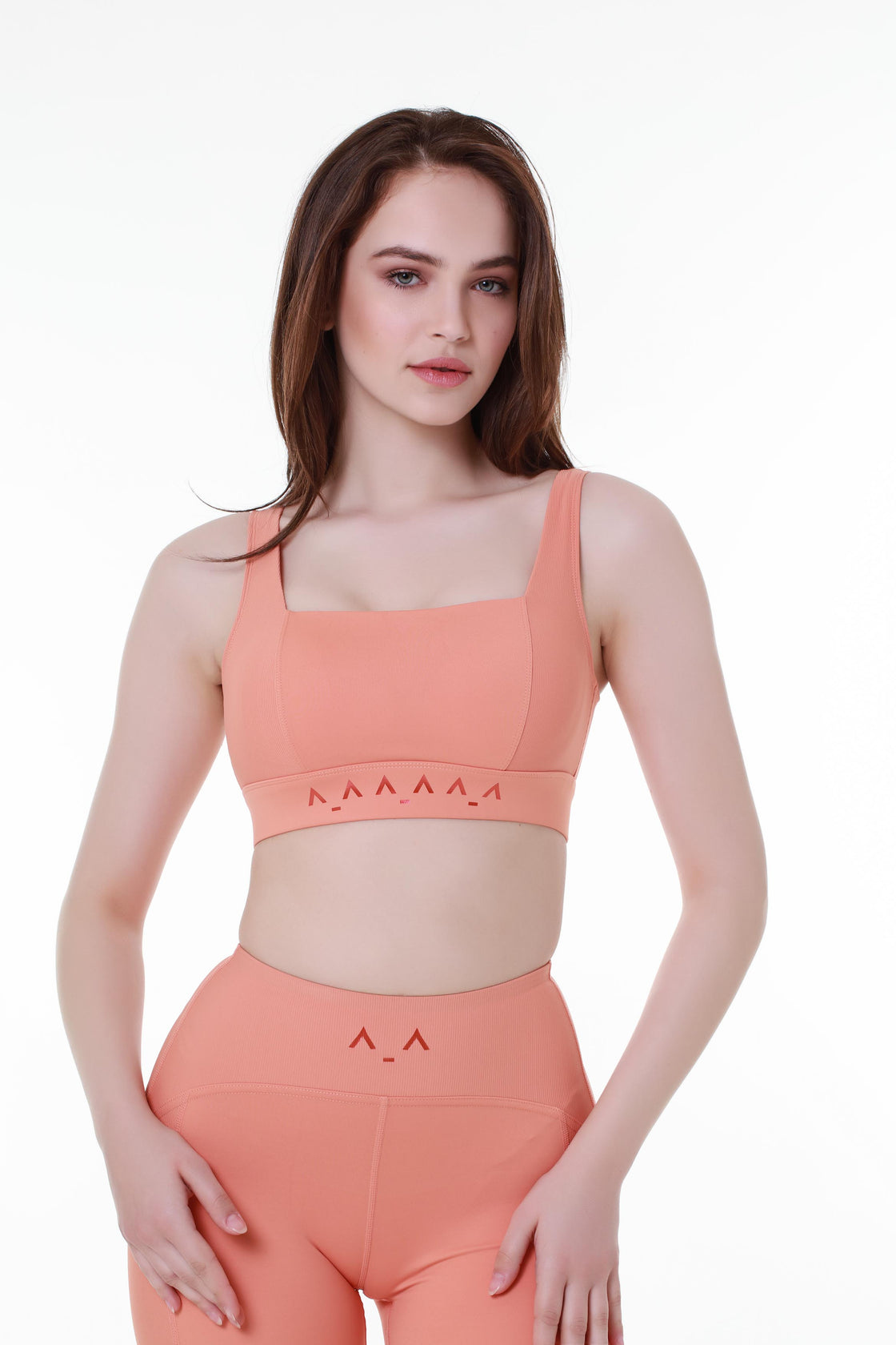 Orange Open Back Sports Top