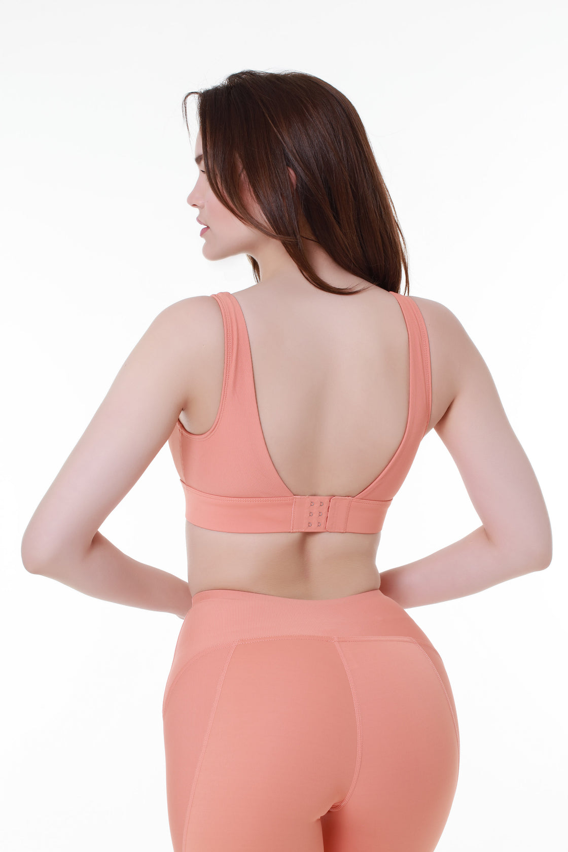 Orange Open Back Sports Top