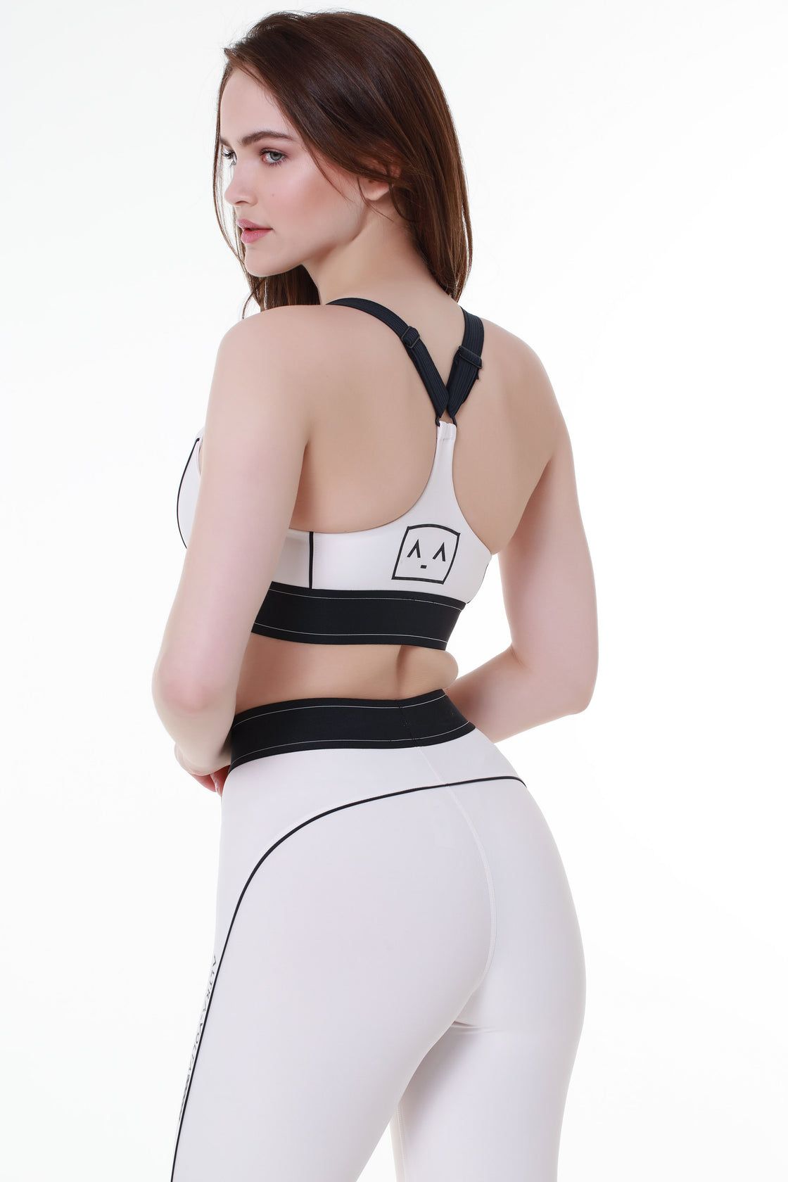 Cross-Back Dual Tone White Top