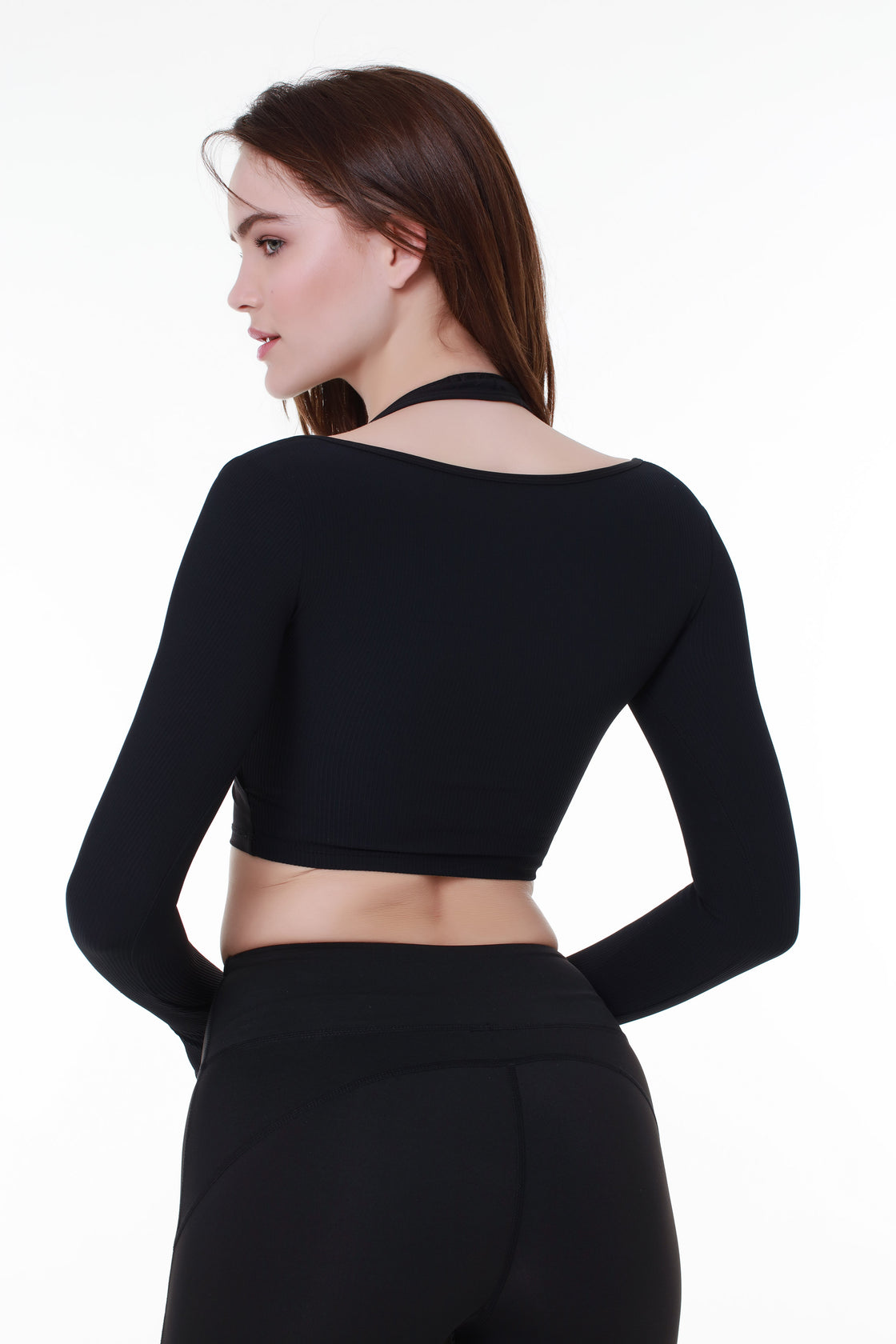 Black Sports Top with Extra Sleeves