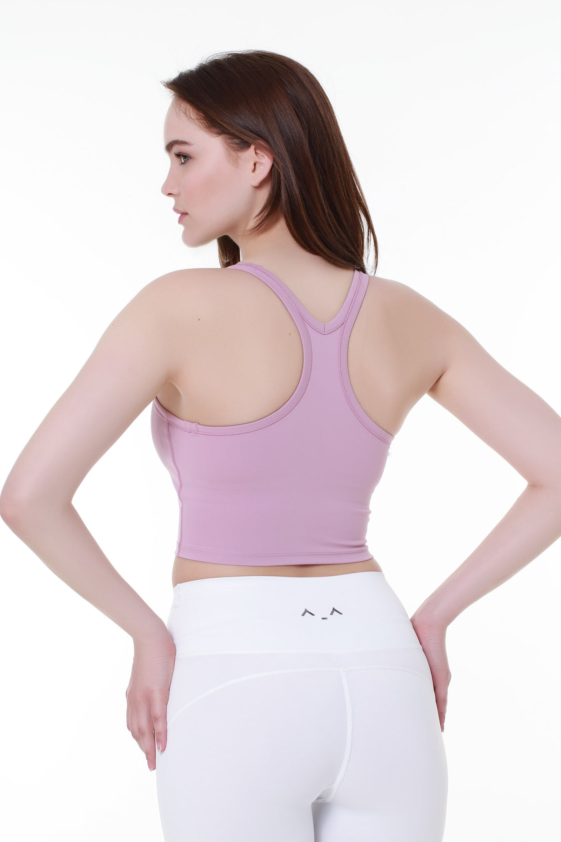 V-Back Dark Pink Sports Top