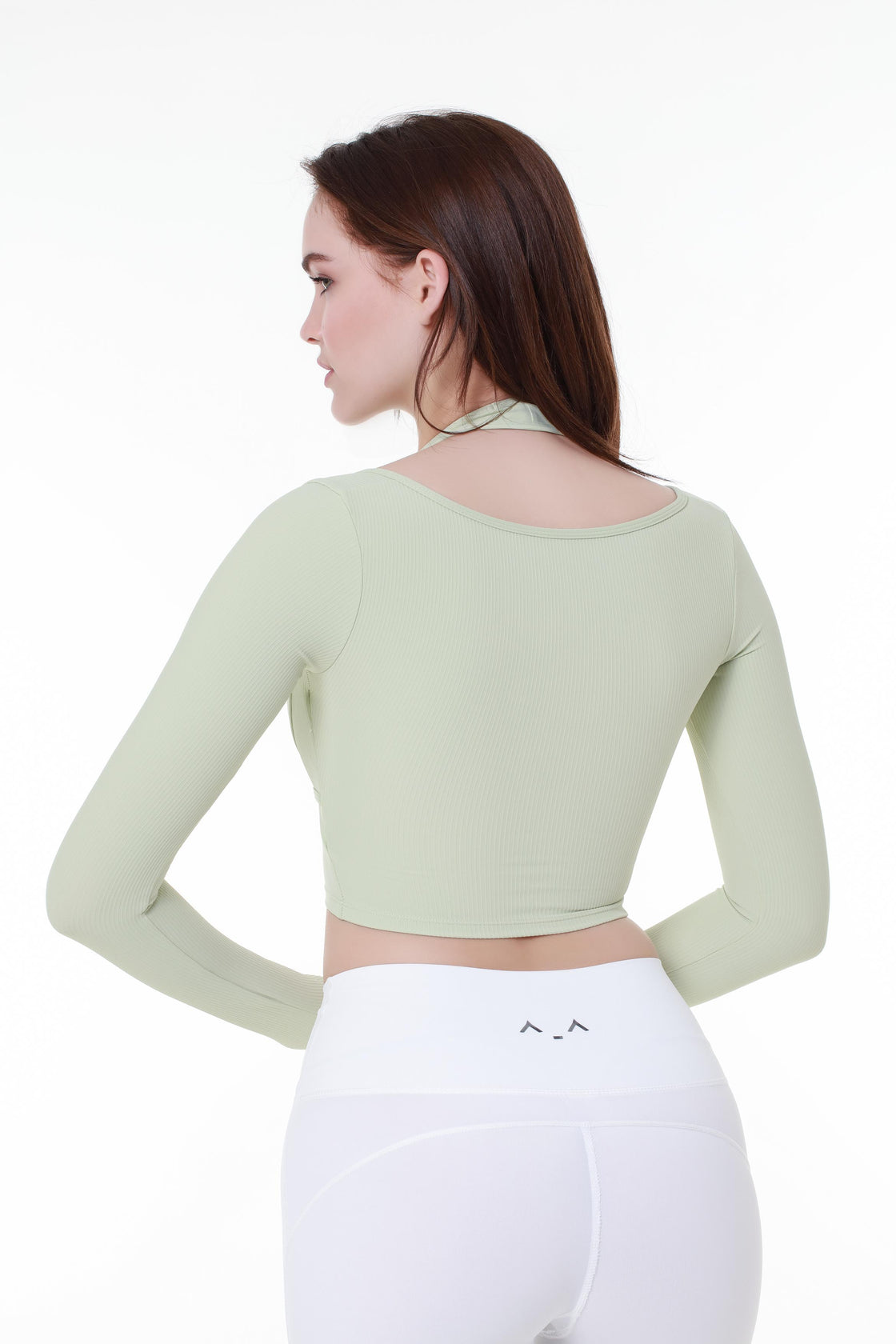 Light Chaki Sports Top with Extra Sleeves