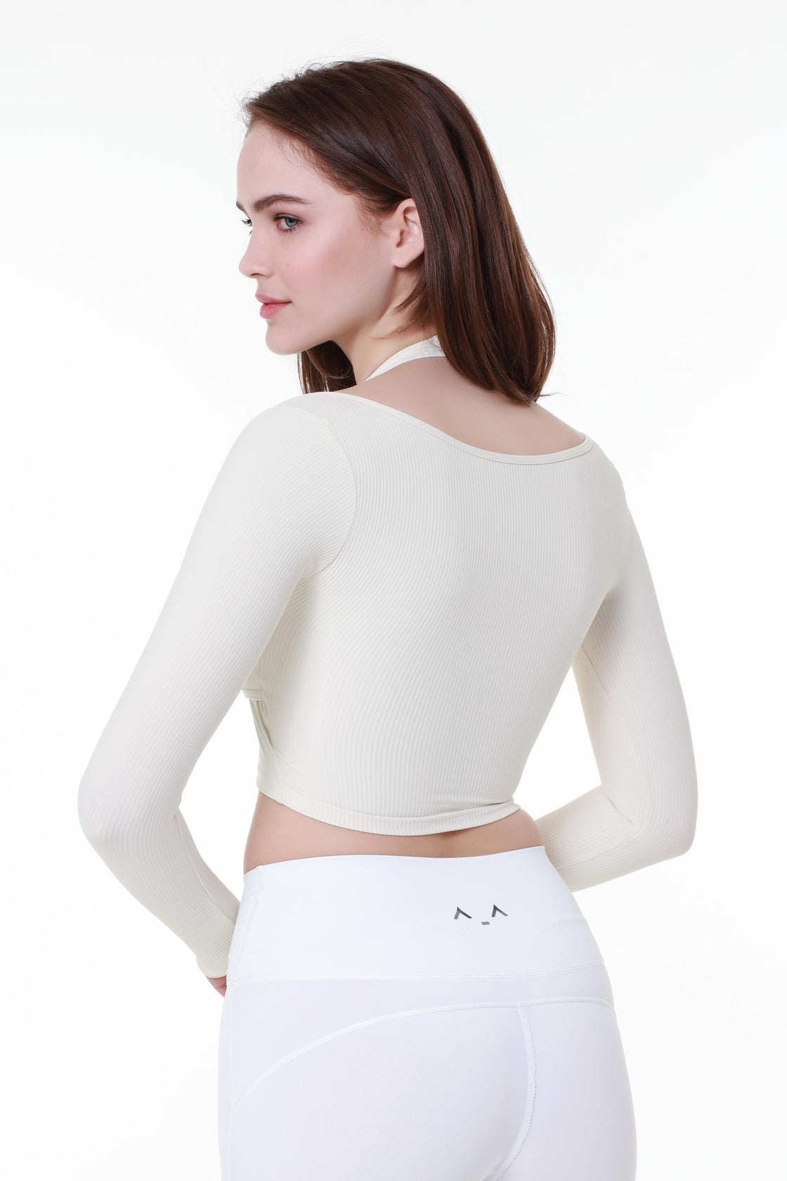 Off White Sports Top with Extra Sleeves