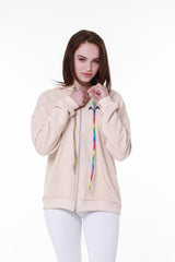 Classic Beige Cotton Hoodie