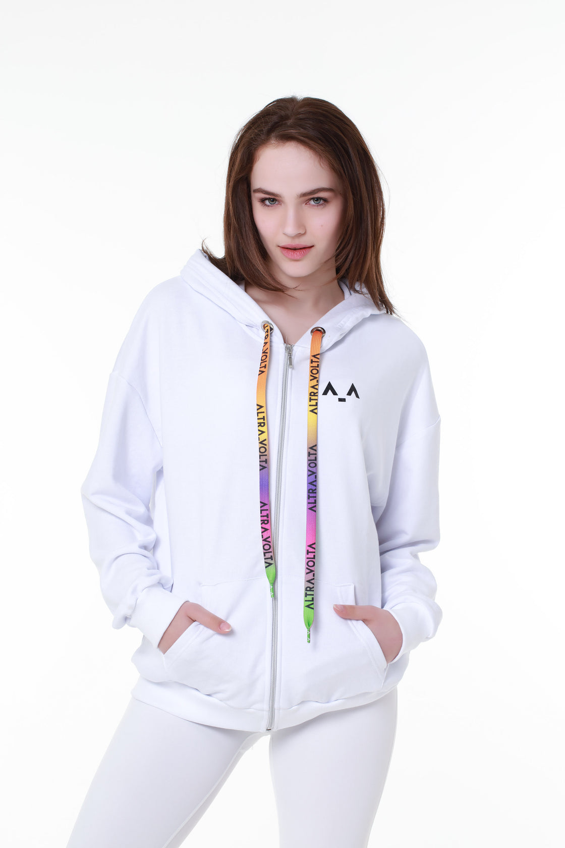 Classic White Cotton Hoodie