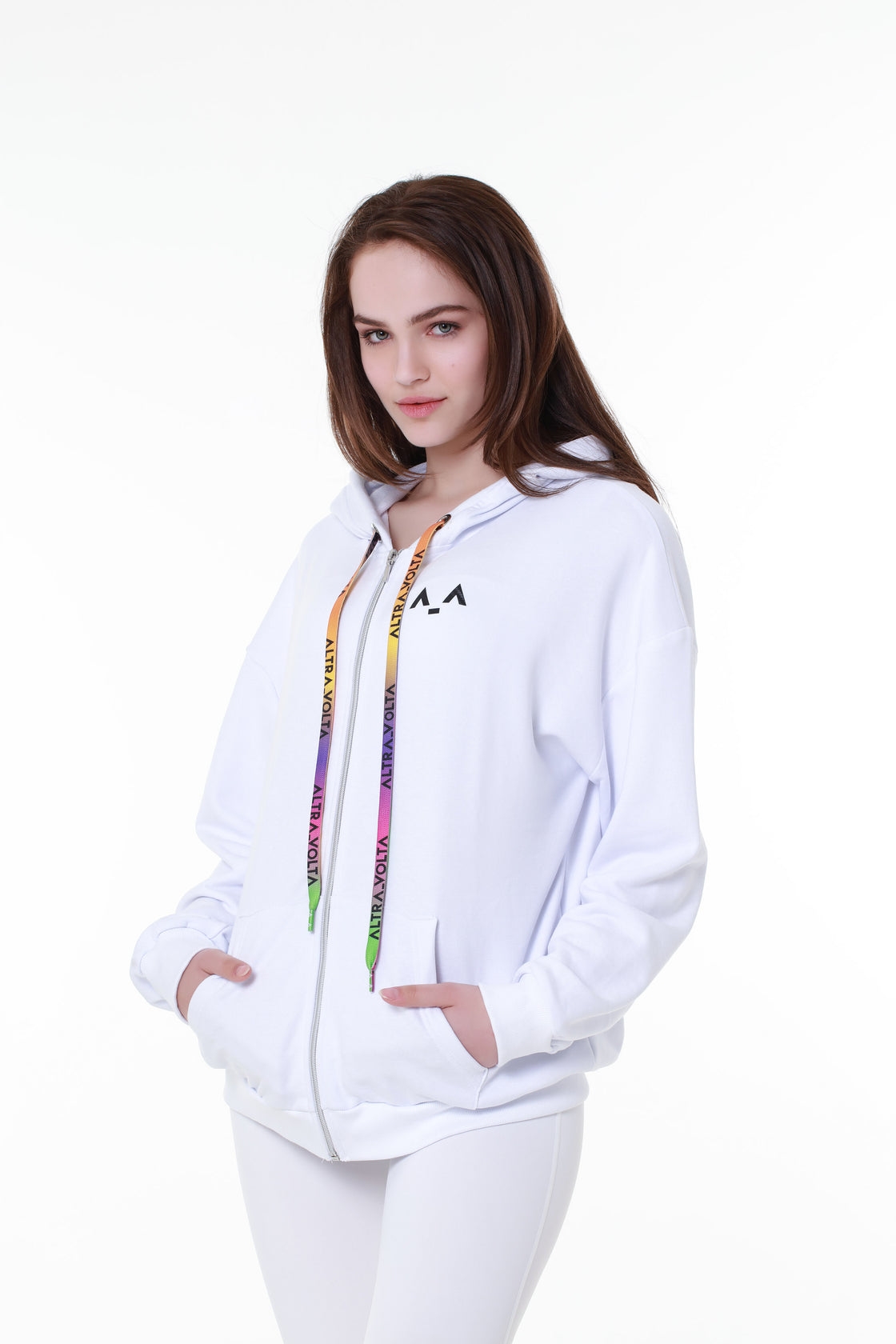 Classic White Cotton Hoodie