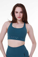 Crossback Strappy Petrol Top