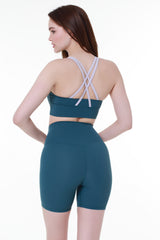 Crossback Strappy Petrol Top