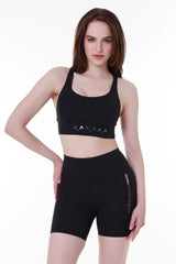 Crossback Strappy Black Top