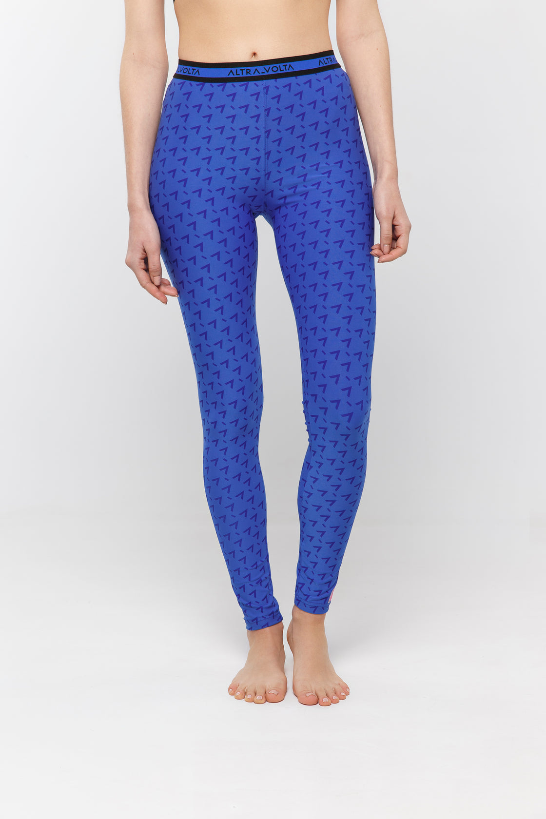 Blue High Waisted Signature Leggings