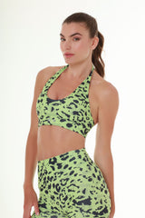 Mint Leopard Top